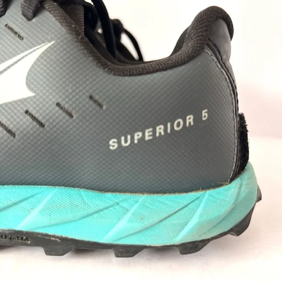 Altra Superior 5 Trail Running Shoes Zero Drop Womens 8.5 Gray Green AL0A5483202 - Picture 5 of 13